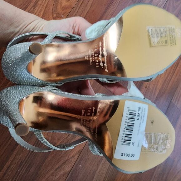 Ted Baker London Theana Silver Strappy Heel Sandal 6.5 NIB - Picture 9 of 10